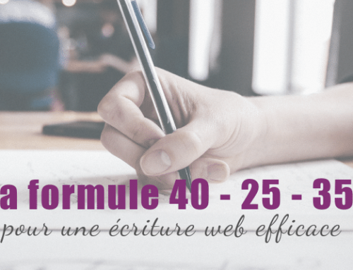 Pour une écriture web efficace: la formule 40-25-35