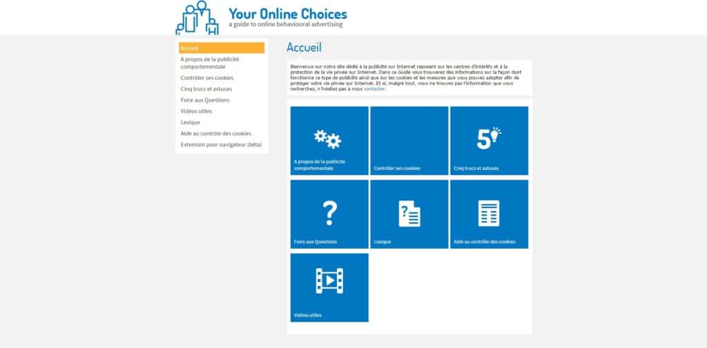 Your Online Choices