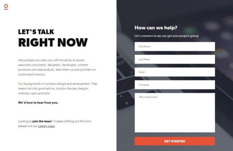 page contact